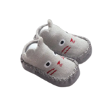 Chaussettes Chausson Bébé Confortables Et Sûres Pour Petits Pieds - Gris / 0/6 Mois