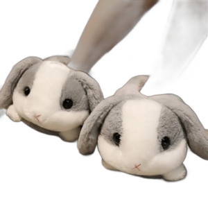 Chaussons Animaux En Peluche Doux Pour Un Confort Optimal - Gris / 34.5