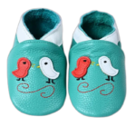 Chaussons Ballerine En Cuir Avec Fermeture élastique Pour Bébé - 13 / 0-6 Mois