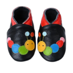 Chaussons Ballerine En Cuir Avec Fermeture élastique Pour Bébé - 7 / 0-6 Mois