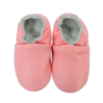 Chaussons Ballerines En Cuir Pour Un Confort Optimal Des Petits Pieds - Rose / 0-6 Mois