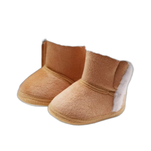 Chaussons Bébé Confortables Et Durables Avec Fermeture Par Scratch - Brun / 0/6 Mois