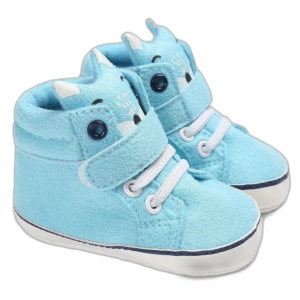 Chaussons Bébé En Coton Avec Semelle Antidérapante Ultra Confortables - Bleu / 0-6 Mois