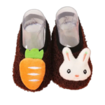 Chaussons Chaussettes Confortables Pour Bébés Avec Service Client Réactif - Brun / 6-12 Mois