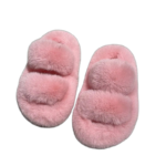 Chaussons Claquettes Doux Et Chauds Pour Petite Fille - Rose / 25-26