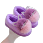 Chaussons Confortables Et élégants Avec Semelle Antiglisse - Violet / 20-21