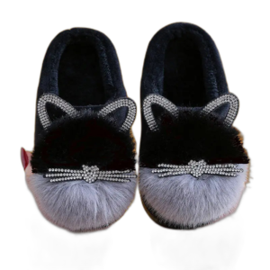 Chaussons Confortables Et Sécurisés Pour Enfants - Noir / 20-21