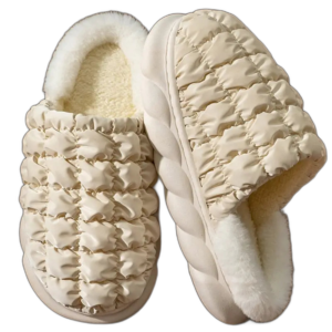 Chaussons Cousus Main En Eva Au Confort Irrésistible Et Esthétique Charmante - Beige / 36-37