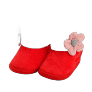 Chaussons Doux Et Chauds Pour Le Confort De Vos Petits Pieds - Rouge / 0/6 Mois