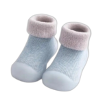 Chaussons Doux Et Respirants Pour Bébés Qui Commencent à Marcher - Bleu Ciel / 0/6 Mois