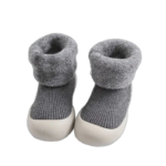 Chaussons Doux Et Respirants Pour Bébés Qui Commencent à Marcher - Gris Foncé / 0/6 Mois