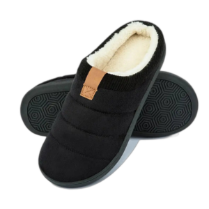 Chaussons élégants En Polaire Moutonnée Avec Service Client Premium - Noir / 36-37