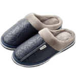 Chaussons En Cuir Souple Avec Service Client De Qualité Supérieure - Bleu Marine / 31-32