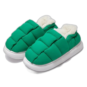 Chaussons En Fourrure Douce Pour Un Confort Optimal Cet Hiver - Vert / 34-35