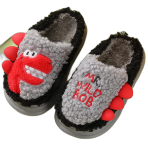 Chaussons Fourrés Confortables Pour Enfants Avec Un Excellent Service Client - Noir / 23-24