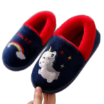 Chaussons Fourrés Robustes Et Confortables Pour Enfants - Bleu Marine / 26-27