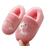 Chaussons Fourrés Robustes Et Confortables Pour Enfants - Rose Bonbon / 26-27