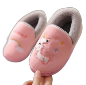 Chaussons Fourrés Robustes Et Confortables Pour Enfants - Rose Clair / 26-27