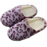 Chaussons Léopard Femme: Confort Premium Et Service Client Réactif - Violet / 33-34