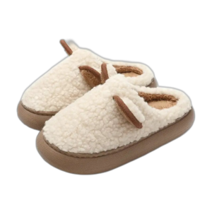 Chaussons Teddy 2 En Coton Avec Coussin D’air Pour Un Confort Optimal - Blanc / 35-36