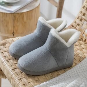 bottes chaussons femme confort et chaleur pour lhiver gris 34 35 972