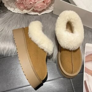 bottines buckskin confort et chaleur avec talon ferme brun 34 326