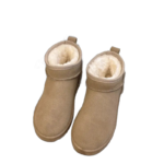 chausson botte fourre taupe femme blanc 18292 sweat ankel confort et chaleur pour vos pieds avec un service 223