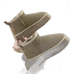 Chausson Style Bottine Fourré Femme Cheville