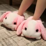 chaussons animaux en peluche doux pour un confort optimal rose 34 5 137