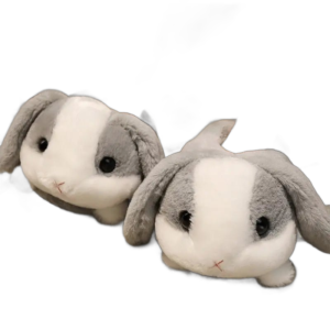 chaussons animaux en peluche doux pour un confort optimal gris 34 5 542
