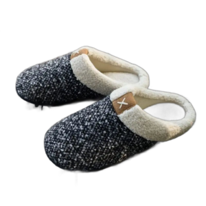 chaussons assortis en laine et coton doux antiderapants 264