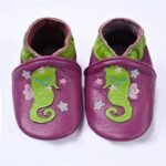 chaussons ballerine en cuir avec fermeture elastique pour bebe 10 552
