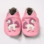 chaussons ballerine en cuir avec fermeture elastique pour bebe 11 492