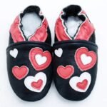 chaussons ballerine en cuir avec fermeture elastique pour bebe 12 541
