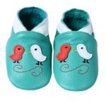 chaussons ballerine en cuir avec fermeture elastique pour bebe 13 134