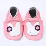 chaussons ballerine en cuir avec fermeture elastique pour bebe 14 711