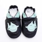 chaussons ballerine en cuir avec fermeture elastique pour bebe 16 803