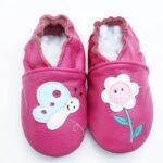 chaussons ballerine en cuir avec fermeture elastique pour bebe 17 686
