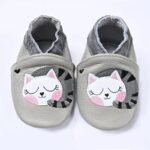 chaussons ballerine en cuir avec fermeture elastique pour bebe 2 945