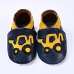 chaussons ballerine en cuir avec fermeture elastique pour bebe 3 678