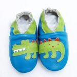 chaussons ballerine en cuir avec fermeture elastique pour bebe 5 669