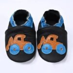 chaussons ballerine en cuir avec fermeture elastique pour bebe 6 666