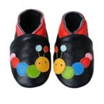 chaussons ballerine en cuir avec fermeture elastique pour bebe 7 848