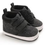 chaussons bebe confortables avec semelle antiderapante noir 0 6 mois 554