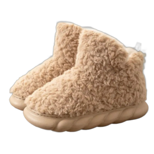 pantoufles style bottine en laine de mouton pour un confort optimal 583