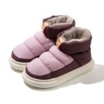 chaussons chaussettes confortables et surs pour femmes violet 862