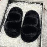 chaussons claquettes doux et chauds pour petite fille noir 25 26 632