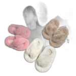 chaussons claquettes fourrees douillets pour enfants et surs 319