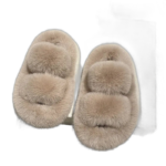 chaussons claquettes doux et chauds pour petite fille brun 25 26 252