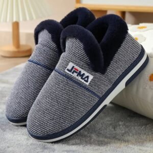 chaussons confort en polaire coton avec semelle caoutchouc durable 185